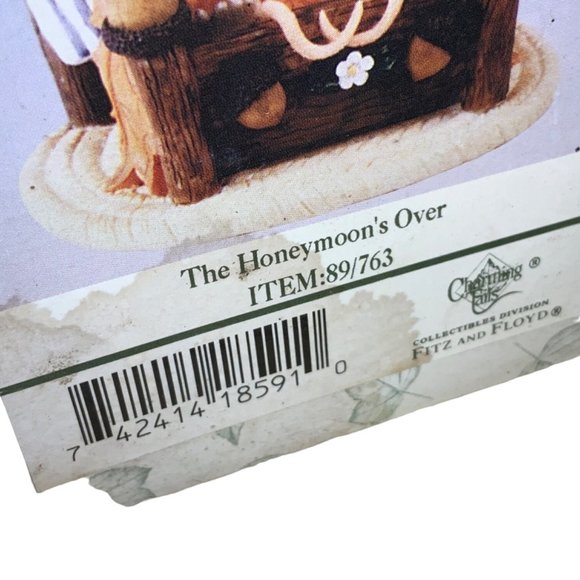 Fitz And Floyd Charming Tails Mouse 89/763 The Honeymoon’s Over New Parents baby - Picture 13 of 14